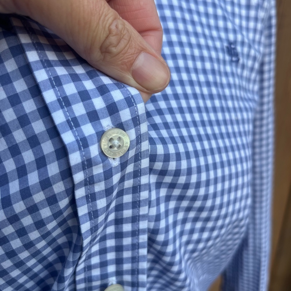 Ralph Lauren Blue Checkered Shirt - Picture 3 of 4